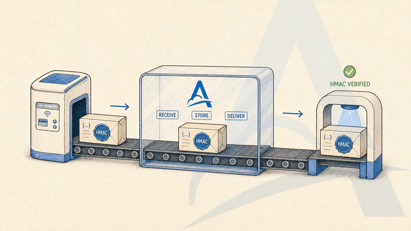 A payment webhook passed HMAC verification after going through Adal